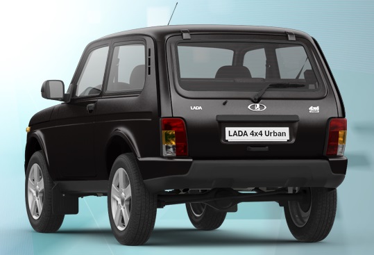 Lada 4x4 Urban - Нива в черном цвете - задний бампер